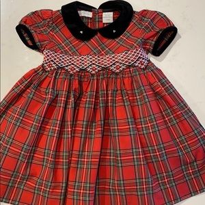 Holiday Smocked Christmas Dress Size 12 Months